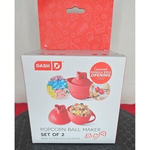 DASH Popcorn Ball Maker Red  Set Of 2 New In Box Sealed Gift